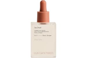 + Lux Unfiltered N°12 Sun Struck Bronzing Face Tanning Drops - Gradual Self Tanner - Natural Glow, Streak-Free, Fragrance Fre