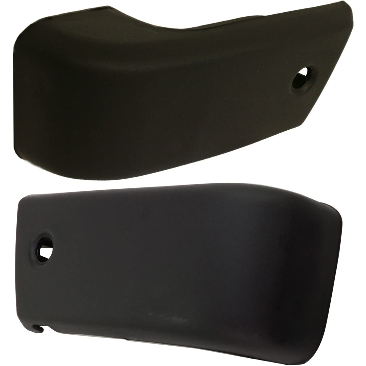 Photo 1 of DAT AUTO PARTS Front Left Driver & Right Passenger Side Outer Bumper Cover End Cap Set Of 2 Replacement For 1984-1988 Toyota Pickup 2WD RWD Black Textured TO1005115 TO1004156 5210289103 5210389103