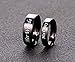 SunnyHouse Jewelry His or Hers Matching Set His Crazy Her Weirdo Titanium Stainless Steel Couple Ring