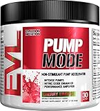 Evlution Nutrition Pump Mode Nitric Oxide Booster to Support Intense Pumps, Performance and Vascularity (Cherry Limeade, 30 Servings)