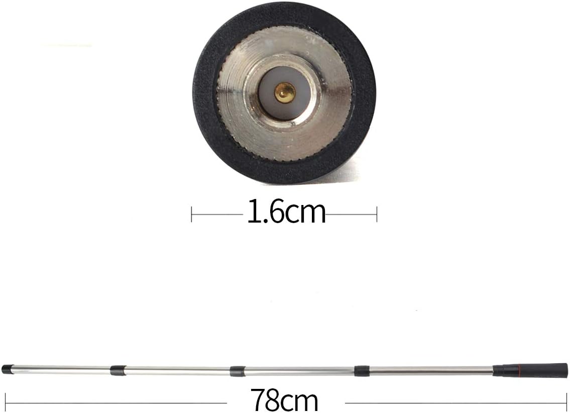 HYS RHD1280 SMA Male Dual Band Tactical Antenna 78cm(30inch) Piecewise Collapsible Aerial for Two Way Radio VX-6R VX-7R VX-8d,VX-2R UV-3R PX-2R TH-UV3R ZT-2R - Image 3