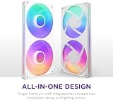 NZXT F280 RGB Core 280mm Single-Frame Fan Unit with 2 x 140mm RGB Fans view 2