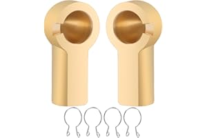 FUSCH Upgrade Brass Convertible Top Push Rod Ball Joint，Push Rod End Repair with Clips Compatible with Porsche Boxster 986 98
