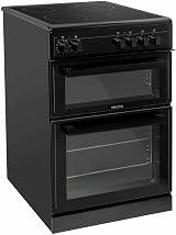 ElectriQ 60cm Double Oven Electric Cooker - Black, Convection, 2 Ovens view 2