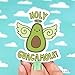 Holy Guacamole Funny Avocado Vinyl Sticker