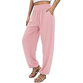QIANXIZHAN Women's Joggers Sweatpants Pants, Lounge Workout Yoga Boho Clothes with Pockets