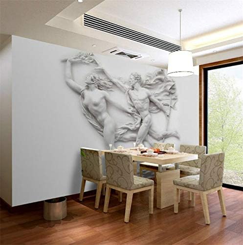 Xcmb 3D Embossed European Mythological Figures Mural Wallpaper for Tv Backdrop Painting Living Room Bedroom Wallpapers 3D-300Cmx210Cm