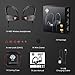 [LIFE-TIME Warranty] Bluetooth Headphones, WIEZ IPX7 Structural Waterproof Wireless Sport Headphones w/ Mic HD Stereo Earbuds & Adjustable Earhooks 8 Hour Battery Noise Cancelling Headphones