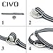 CIVO Heavy Duty G10 Zulu Military Watch Bands NATO Premium Ballistic Nylon Watch Strap 5 White Rings with Stainless Steel Buckle 20mm 22mm 24mm … (Black Pumpkin, 22mm)