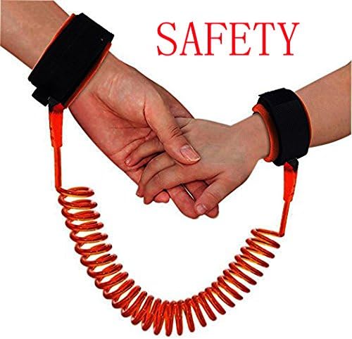 DREAMZE Baby Child Anti Lost Safety Velcro Wrist Link (2.5m Orange)