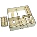 The Broken Token Game Organizer Compatible with King of New York - Wooden Game Organizing Box with Multiple Trays