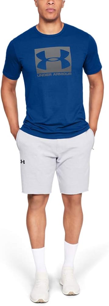 Under Armour Men's UA BOXED SPORTSTYLE SS Shirt, Royal - Image 4