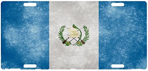 GUATEMALA Flag Custom License Plate Guatemalan Central American Fuzzy Version