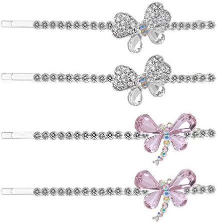 Butterfly Dragonfly Crystal Hair Clips - for hair clip Beauty Tools 2 Pairs