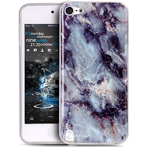 UCLLiPod Touch 6 Case ,iPod Touch 5 Case , Marble Design Slim Soft TPU Bumper Protective Durable Shockproof Case For Ipod Touch 5/Touch 6 (Gray)