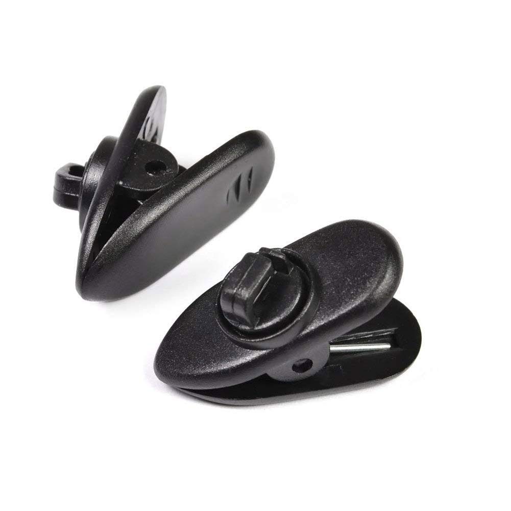 Shindel Rotate Mount Cable Clothing Clip Shirt Clips for Headphone Earphone and Headset Cable and Wire, 6 PCS