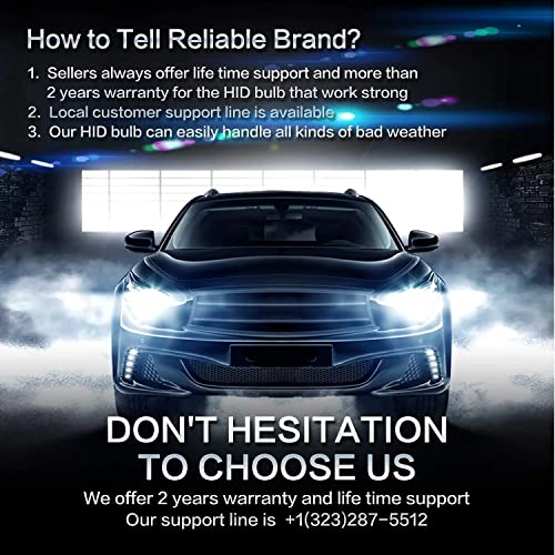 Sinoparcel D3S Xenon HID Headlight Bulbs 8000K 35W High Low Beam