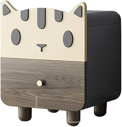 Cabinet De Table En Forme De Chat Mignon De Chevet For Enfant Chevet Armoire De Rangement Avec Deux Tiroirs Armoire De Rangement For Les Garcons Et Les Filles Amazon Fr Cuisine Maison