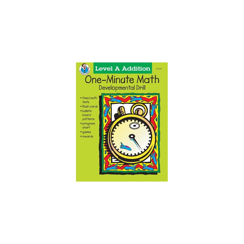 One-Minute Math Developmental Drill, Grades 1-2, Level A Addition