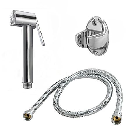 Tomex ABS Health Faucet with Stainless Steel Tube and PVC Holder (Simply Big)