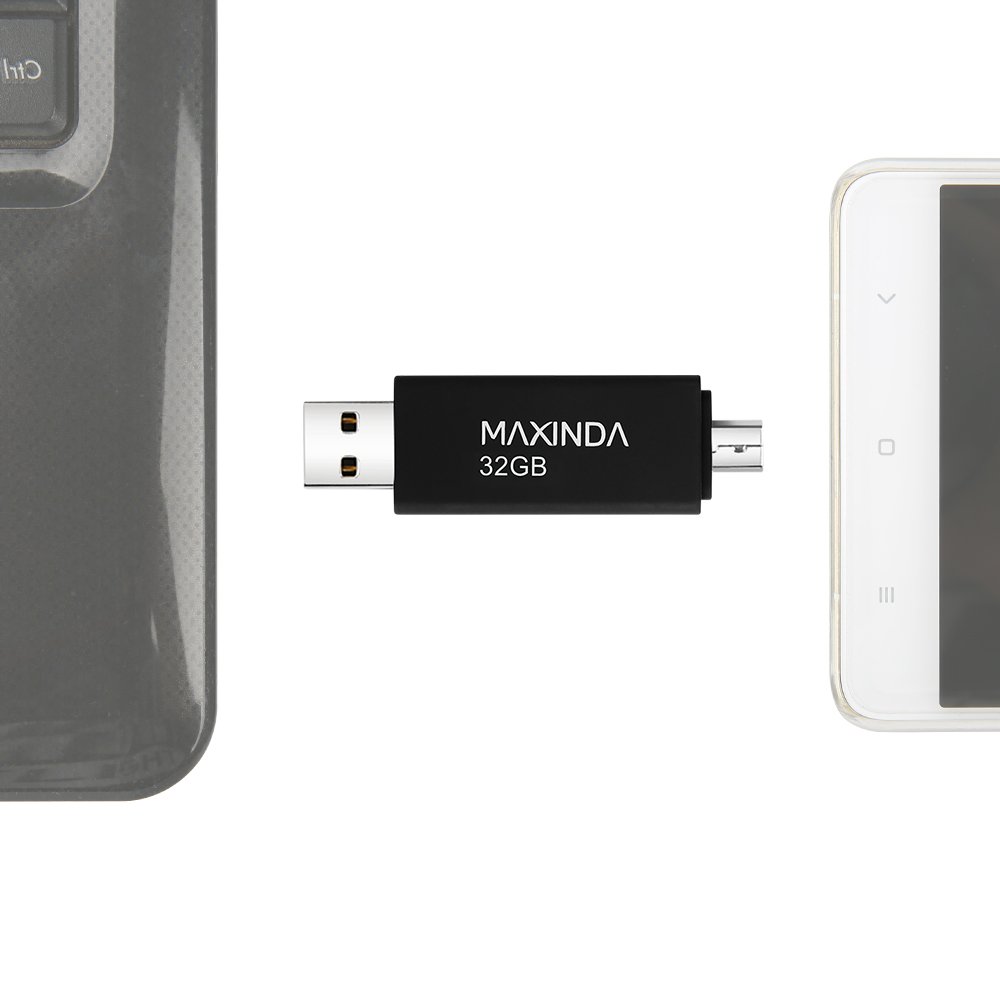 MAXINDA 2 IN 1 Chiavette USB 2.0 da 32 Gb OTG Micro USB per Android Telefono / Tablet / PC
