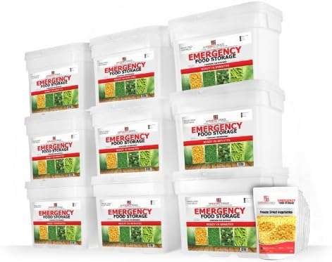 My Food Storage (1080 Servings of Freeze Dried Vegetables) Sealed in Mylar Pouches - Best Emergency Food Supply - Fast, Easy and Delicious
