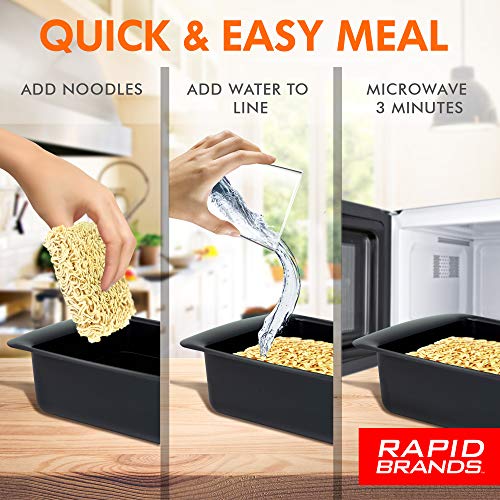 Top Ramen Rapid Cooker | Microwave Ramen in 3 Minutes | Perfect for Dorm, Small Kitchen, or Office | Dishwasher-Safe, Microwaveable, BPA-Free (2 pack) - Thumbnail 2