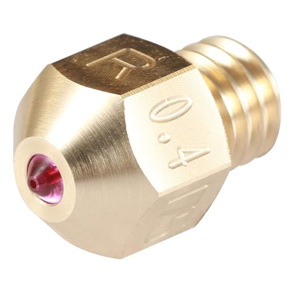 High Temperature 3d Printer Parts 1pcs Mkr 01 Brass Ruby Mk8 Nozzles 1 75mm 0 4mm For Mk8 Nozzle Hotend 1 75mm 0 4mm 3d Printer Extruders