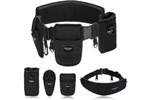 BatPower Fishing Belt Set Rod Belt Pliers Pouch for Daiwa Shimano Banax Miya Adjustable Rod Stand Up Waist Pole Holder…