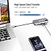 ALLEASA USB C Hub 8 in 1 Adapter with HDMI, 3 USB 3.0 Ports, Type C PD Charging, Ethernet, SD TF Card Reader, for MacBook/Pro/Air, USB C Devices, Grey