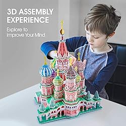 CubicFun LED Russia Cathedral 3D Puzzles for Adults