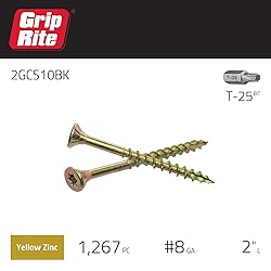 Grip Rite Prime Guard 2GCS10BK T25 Star Drive