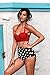 Angerella Women Polka High Waisted Bikinis Swimsuits Swimwear(BKI032-R1-3XL),Red,US12-14=Tag Size 3XL