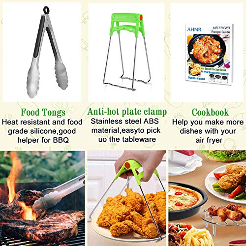 Air Fryer Accessories with Recipe Cookbook, 10 Pcs Deep Fryer Accessories for Philips Cosori Gowise USA Power Airfryer Fit all 3.7Qt, 5.3Qt, 5.8Qt Air Fryer, FDA Compliant, BPA Free - Thumbnail 5