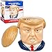 SCS Direct Donald 2024 Election Ceramic Large 3-D Figural 16oz Coffee Mug w Toupee Lid- Make Coffee Cups Great Again - Not Endorsed by Kamala Harris - Great Collectible Political Fans Gift