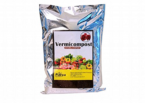 Navya Agriallied Vermicompost Worm Casting for home Garden (1kg)