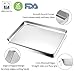 Baking Sheet and Rack Set, E-far Stainless Steel Rimmed Cookie Sheet Baking Pans Toaster Oven Tray with Cooling Rack, Non Toxic & Healthy, Rust Free & Dishwasher Safe - 8 Pieces (4 Pans & 4 Racks)