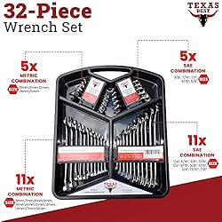 Texas Best Chrome Vanadium Steel Combination Wrench
