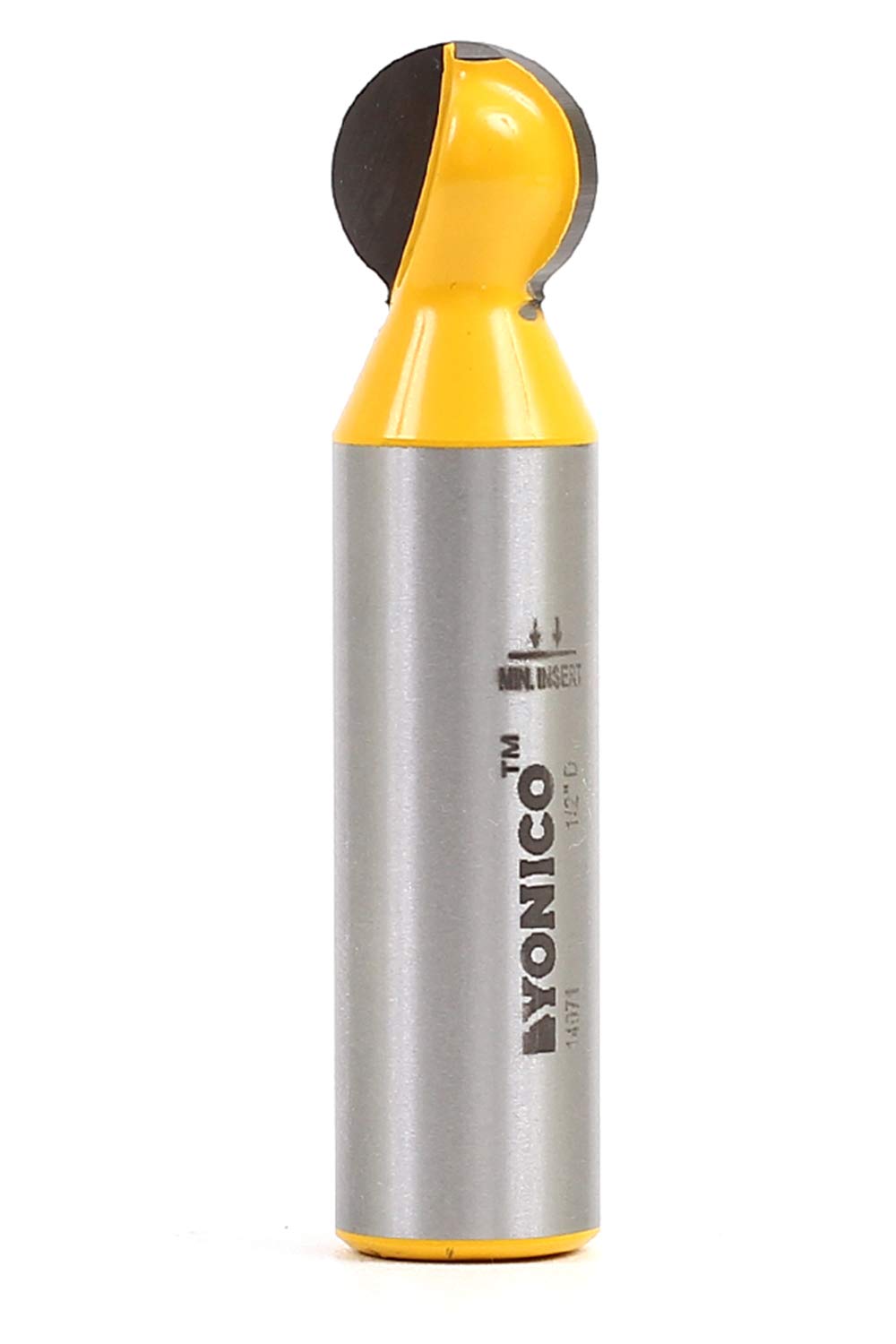 Yonico 14071 1/2-Inch Diameter Ball End Grooving Router Bit 1/2-Inch Shank