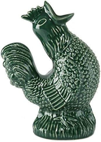 Gluggle Jug, Green Rooster, Extra Large (10-inch) by Wade Ceramics