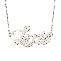 BYBWBL Lexie Name Pendant Necklace Silver Color