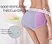 Qikafan Women Menstrual Period Leakproof Seamless Modal Panty Free Size Mixed 5 Pack