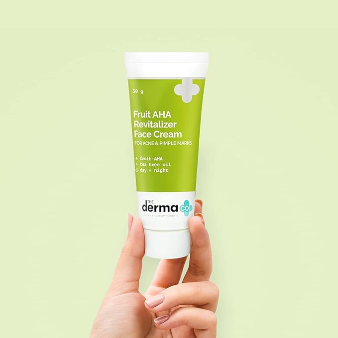 The Derma Co Fruit AHA Revitalizer Face Cream for Acne & Pimple Marks
