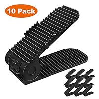 Amethysun Double Layer Shoe Racks, 4 Step Adjustable Shoe Slots Storage, Space Saver Shoe Organizers for Closet, No Assembly Required, Packs of 10 (Black)
