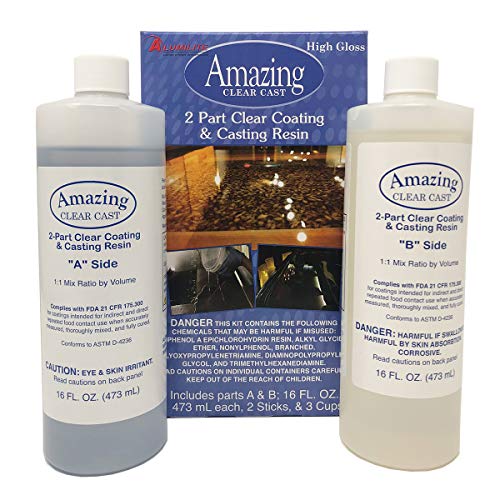 Amazing Clear Cast Epoxy Resin Kit Epoxy Resin 32 Ounce by Alumilite