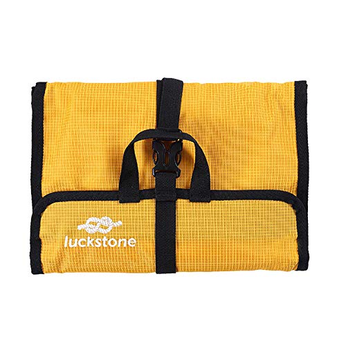 LUCKSTONE 420D Oxford Cloth Rock Climbing Safety Harness Hook Rope Hanging Storage Climbing Bags - Yellow