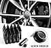 YITAMOTOR 12x1.5 Lug Nuts Black, Extended Tuner m12X1.5 Spike Lug Nuts Wheel Lug Nuts 3.54