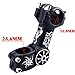 ZFZ Bicycle Bike Stem Adjustable Mountain Bike Road 31.8mmx110mm, 0/60 Degree, Black (31.8MM110)