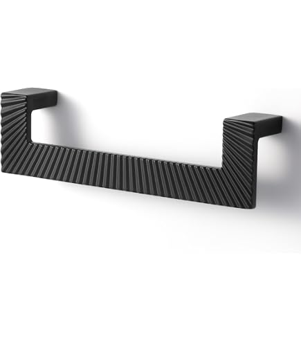 Amerock Aloft Cabinet Edge Pull - Polished Nickel, 6-9/16 Inch Center-to-Center, Modern Drawer Handle For Kitchen, Bathroom