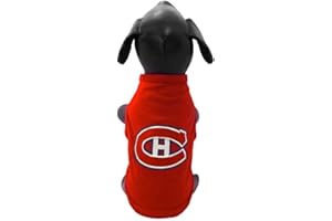 All Star Dogs NHL Montreal Canadiens Dog Tank Top, Small, Red